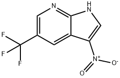 3-니트로-5-(트리플루오로메틸)-1H-피롤로[2,3-b]피리딘 구조식 이미지