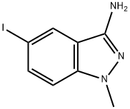 5-iodo-1-methyl-1H-indazol-3-amine 구조식 이미지