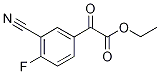 ETHYL 3-CYANO-4-FLUOROBENZOYLFORMATE 구조식 이미지