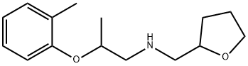 2-(2-Methylphenoxy)-N-(tetrahydro-2-furanylmethyl)-1-propanamine 구조식 이미지