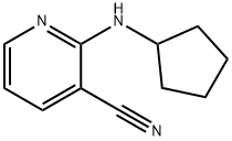 2-(Cyclopentylamino)nicotinonitrile 구조식 이미지