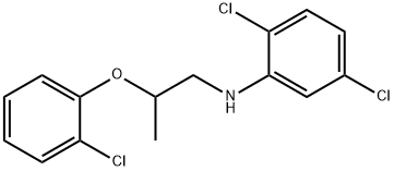 2,5-Dichloro-N-[2-(2-chlorophenoxy)propyl]aniline Structure