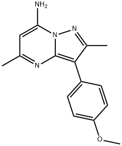 3-(4-Methoxyphenyl)-2,5-dimethylpyrazolo-[1,5-a]pyrimidin-7-amine Structure