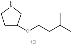 3-(Isopentyloxy)pyrrolidine hydrochloride Structure