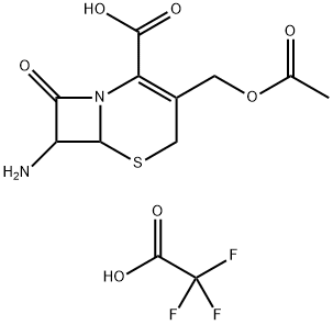 3-Acetoxymethyl-7-amino-8-oxo-5-thia-1-aza-bicyclo[4.2.0]oct-2-ene-2-carboxylic a 구조식 이미지