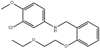 3-Chloro-N-[2-(2-ethoxyethoxy)benzyl]-4-methoxyaniline Structure