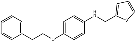 4-(Phenethyloxy)-N-(2-thienylmethyl)aniline Structure