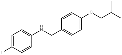 4-Fluoro-N-(4-isobutoxybenzyl)aniline Structure