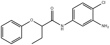 N-(3-Amino-4-chlorophenyl)-2-phenoxybutanamide 구조식 이미지