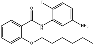 N-(5-Amino-2-fluorophenyl)-2-(hexyloxy)benzamide 구조식 이미지