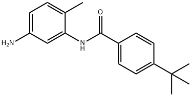 N-(5-Amino-2-methylphenyl)-4-(tert-butyl)benzamide 구조식 이미지