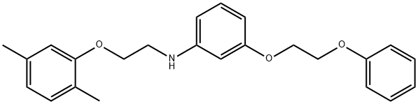 N-[2-(2,5-Dimethylphenoxy)ethyl]-3-(2-phenoxyethoxy)aniline Structure