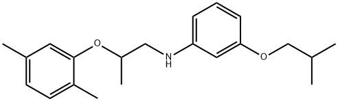 N-[2-(2,5-Dimethylphenoxy)propyl]-3-isobutoxyaniline Structure