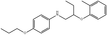 N-[2-(2-Methylphenoxy)butyl]-4-propoxyaniline Structure