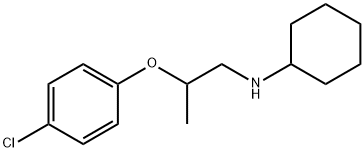 N-[2-(4-Chlorophenoxy)propyl]cyclohexanamine 구조식 이미지