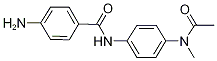 N-{4-[Acetyl(methyl)amino]phenyl}-4-aminobenzamide 구조식 이미지
