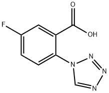 5-fluoro-2-(1H-tetrazol-1-yl)benzoic acid 구조식 이미지