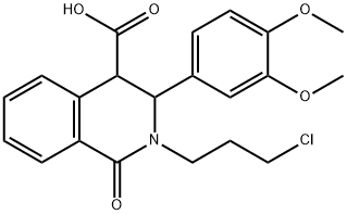 2-(3-chloropropyl)-3-(3,4-dimethoxyphenyl)-1-oxo-1,2,3,4-tetrahydroisoquinoline-4-carboxylic acid Structure