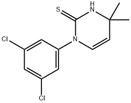 1-(3,5-dichlorophenyl)-4,4-dimethyl-1,4-dihydropyrimidine-2-thiol 구조식 이미지
