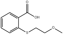 2-[(2-methoxyethyl)thio]benzoic acid 구조식 이미지