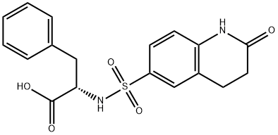 2-{[(2-oxo-1,2,3,4-tetrahydroquinolin-6-yl)sulfonyl]amino}-3-phenylpropanoic acid 구조식 이미지