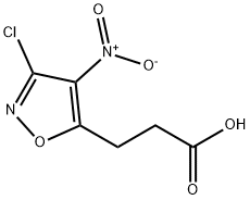 3-(3-chloro-4-nitroisoxazol-5-yl)propanoic acid Structure