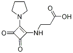 3-[(3,4-dioxo-2-pyrrolidin-1-ylcyclobut-1-en-1-yl)amino]propanoic acid 구조식 이미지