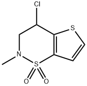 4-chloro-2-methyl-3,4-dihydro-2H-thieno[2,3-e][1,2]thiazine 1,1-dioxide Structure