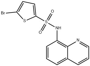 5-bromo-N-quinolin-8-ylthiophene-2-sulfonamide Structure