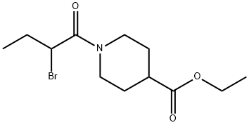 ethyl 1-(2-bromobutanoyl)piperidine-4-carboxylate 구조식 이미지