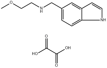 N-(1H-indol-5-ylmethyl)-N-(2-methoxyethyl)amine oxalate 구조식 이미지