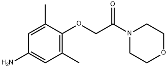 [3,5-dimethyl-4-(2-morpholin-4-yl-2-oxoethoxy)phenyl]amine Structure