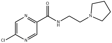 5-chloro-N-(2-pyrrolidin-1-ylethyl)pyrazine-2-carboxamide Structure