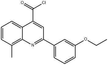 2-(3-ethoxyphenyl)-8-methylquinoline-4-carbonyl chloride Structure