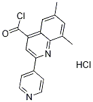 6,8-dimethyl-2-pyridin-4-ylquinoline-4-carbonyl chloride hydrochloride Structure