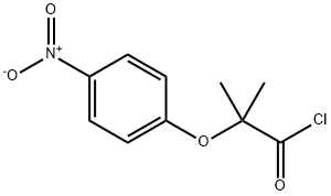 2-methyl-2-(4-nitrophenoxy)propanoyl chloride 구조식 이미지