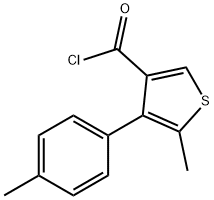 5-methyl-4-(4-methylphenyl)thiophene-3-carbonyl chloride 구조식 이미지