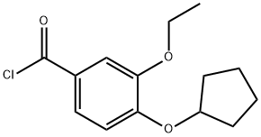 4-(cyclopentyloxy)-3-ethoxybenzoyl chloride 구조식 이미지