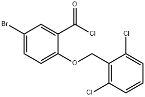 5-bromo-2-[(2,6-dichlorobenzyl)oxy]benzoyl chloride Structure