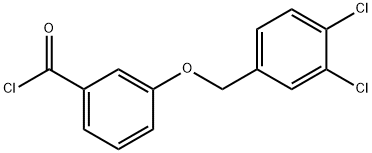 3-[(3,4-dichlorobenzyl)oxy]benzoyl chloride 구조식 이미지