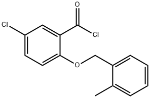 5-chloro-2-[(2-methylbenzyl)oxy]benzoyl chloride 구조식 이미지