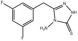 4-amino-5-(3,5-difluorobenzyl)-4H-1,2,4-triazole-3-thiol Structure