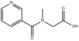 2-[Methyl(3-pyridinylcarbonyl)amino]acetic acid 구조식 이미지