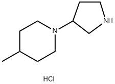 4-Methyl-1-(3-pyrrolidinyl)piperidinedihydrochloride 구조식 이미지