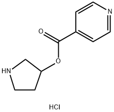 3-Pyrrolidinyl isonicotinate hydrochloride 구조식 이미지