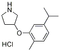 3-(5-Isopropyl-2-methylphenoxy)pyrrolidinehydrochloride Structure