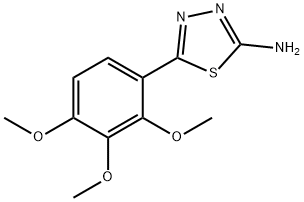 5-(2,3,4-Trimethoxy-phenyl)-[1,3,4]thiadiazol-2-ylamine Structure