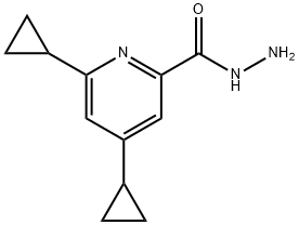 4,6-Dicyclopropyl-2-pyridinecarbohydrazide Structure