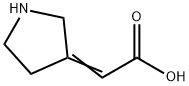 2-(3-Pyrrolidinylidene)acetic acid Structure