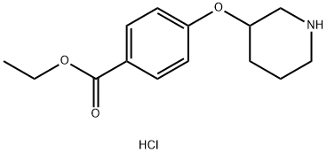 Ethyl 4-(3-piperidinyloxy)benzoate hydrochloride 구조식 이미지